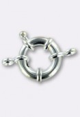 Fermoir à ressort 14mm argent x1