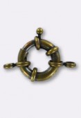 Fermoir à ressort 17mm bronze x1