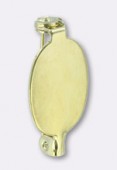 Broche à coller ovale 25x14 mm or x1 Broche à coller ovale 25x14 mm or x1