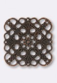 Estampe carrée 35x35 mm cuivre x1