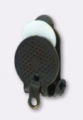 Clip support à coller 12 mm bronze x2