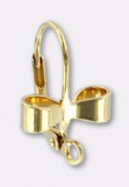 Dormeuse noeud 15x12 mm or x2 Dormeuse noeud 15x12 mm or x2