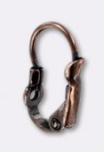 Dormeuse à trou 18x12 mm cuivre x2
