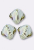 Toupie 5328 8 mm crystal luminous green x4