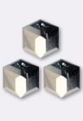 Cube 5601 6 mm crystal rose gold x1