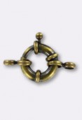 Fermoir à ressort 14mm bronze x1