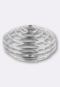 Cage à perle 20 mm argent x2