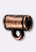 Attache breloque en métal 9x5 mm cuivre x2