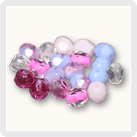 Perles à facettes mélange
