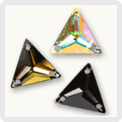 Triangle à coudre 16 mm en cristal autrichien