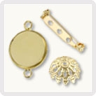 Sertissures coupelles barrettes Haute Fantaisie
