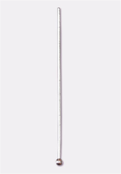 Clous En Argent Sterling 925 – 20 Mm – Tête Ronde – Pour Bijoux DIY Et Créations