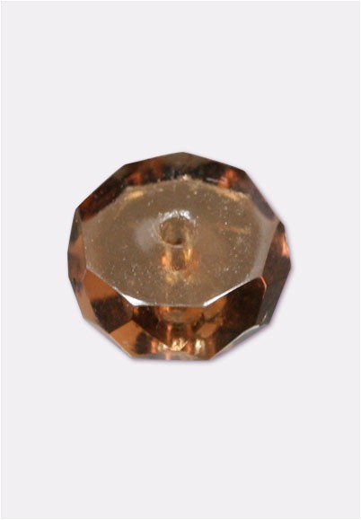 Lot De 100 Perles Facettées Bohem 4 Mm - Couleur Smoked Topaz - Marque Preciosa, Fabriqué En France