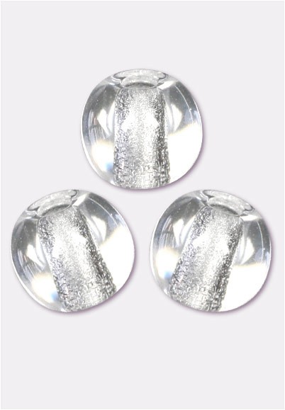 Perles En Verre De Bohême 8mm Couleur BLANC - Lot De 60 Perles Pour Création Bijoux