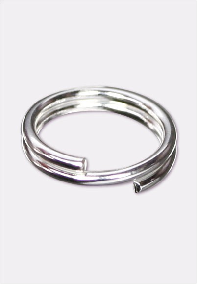 Fermoirs Tube Carré Anneau Ressort 10mm - Argent Massif 925/1000 - Réf NVD B10 - Neuf