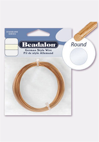 Word Bearers Beadalon ColourCraft - Alambre De Calibre 16/0.051 In, Color Latón, 24.0 Ft, Carrete De 8 Yardas Maquina De Bordar