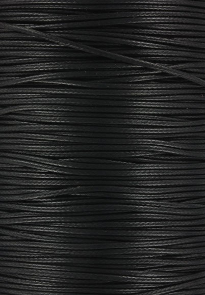 cordon de cuir 1mm noir x1m