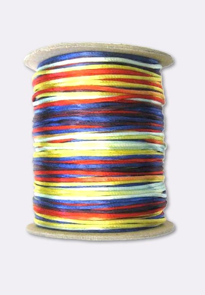 Cordon Queue De Rat Multicolore - Diamètre 2 Mm, Longueur 5 Mètres, Neuf