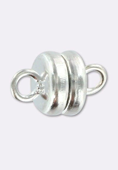 10 Fermoirs Magnétiques Argentés Pour Bijoux - Pour Colliers, Bracelets - Faciles à Utiliser, Durable - Taille ~1.5 Cm
