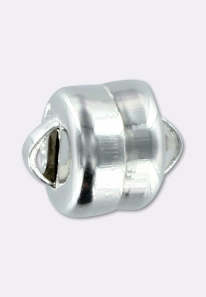 10 Fermoirs Aimantés Ronds Argentés 15 X 5 Mm – Précíosa, Fabrication Française