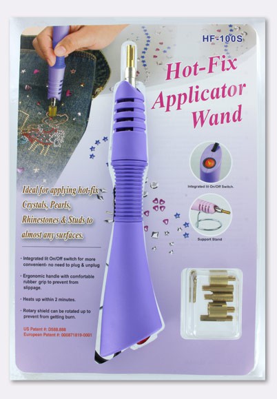 Applicateur De Strass ThermoCollant Hotfix - Kit Complet Avec 7 Embouts, Pince, Strass Et Crayons