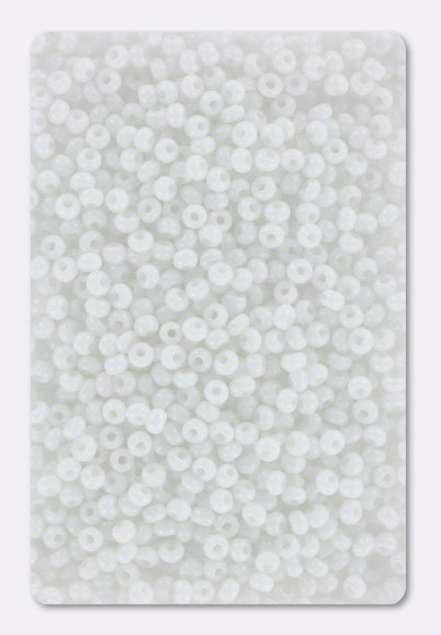 Lot De 1000 Perles De Rocaille Blanc Opaque 2mm - Taille 12/0, Parfait Pour La Création De Bijoux Et Le Perlage