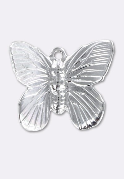 GOMAKERER 60 Breloques Papillon Filigrane - Acier Inoxydable Or/Argent - 12x18mm - Pour Bijoux DIY