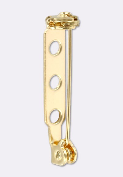 Broche Vintage Ornementale Dorée Avec Perle Nacrée - 5,2 X 1,3 Cm - Occasion