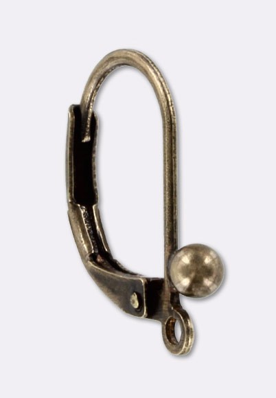 Boucles D'oreilles Dormeuses Boule Cristal 25mm En Or Massif 9K - Dolly-Bijoux - Neuf Avec étiquettes