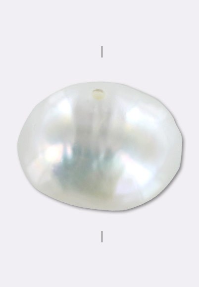 Perle D'eau Douce Baroque Naturelle - Diamètre 20mm, Pour Création De Bijoux, Neuve