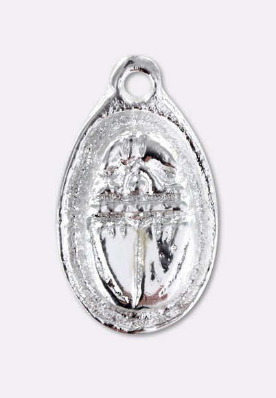 Pendentif Ancien En Argent Massif 925 - Breloque Cartouche égyptien - Occasion - Bijou Vintage
