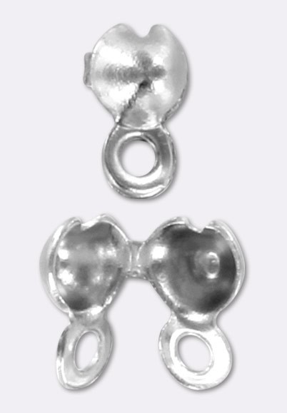 Perles à écraser Rondes - 1.5mm - Argenté - Lot De 100 Pièces - NHA