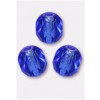 25 Perles Facettes De Bohême 6mm Saphir AB - Marque Preciosa, Fabrication Française, Neuf