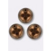 Lot De 100 Perles Facettes De Bohême Preciosa - 4 Mm - Couleur AB Dark Bronze - Fabriqué En France - Neuf Pour Création Bijoux