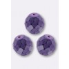 Lot De 25 Perles Preciosa Facettées Bohème - 6mm Couleur Purple Velvet - Neuf Pour Créations Bijoux