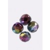 20 Perles Facettées Bohème Preciosa 8mm Light Siam AB – Made In France