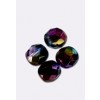 20 Perles En Verre De Bohême à Facettes 8 Mm - Couleur Péridot, Fabriqué En France, Marque Preciosa