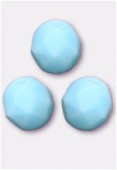 Facette 3 mm light turquoise opaque x50