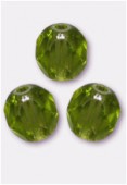 Facette 6 mm olivine x24