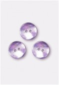 Bouton en nacre 12 mm violet x6