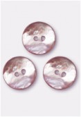 Bouton en nacre 18 mm rose x4