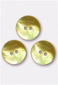 Bouton en nacre 18 mm jaune x100