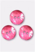 Bouton en nacre 18 mm rouge x4