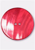 Bouton en nacre 44 mm rouge x1