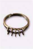 Bague réglable 10 anneaux bronze x50