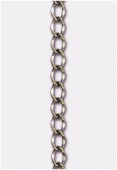 Chaîne gourmette espacée 3x4 mm bronze x1 mètre