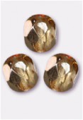 Facette 3 mm abricot metallic ice x50