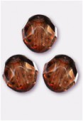 Facette 8 mm genuine stone brown x12