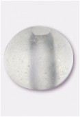 Perle en verre ronde VH cristal mat x24