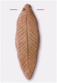Perle en terre cuite feuille TN1 x1